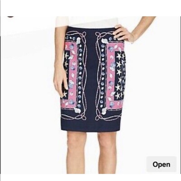NWT Talbots Seashell Detail Skirt - Picture 1 of 4